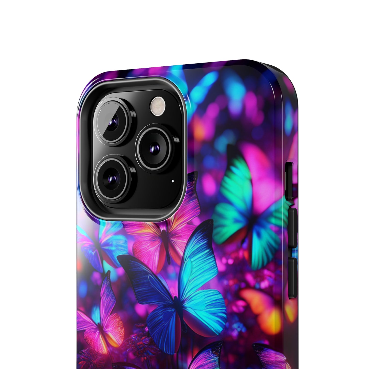 Neon Moth Flutter. NEON Butterflies Tough Phone Case