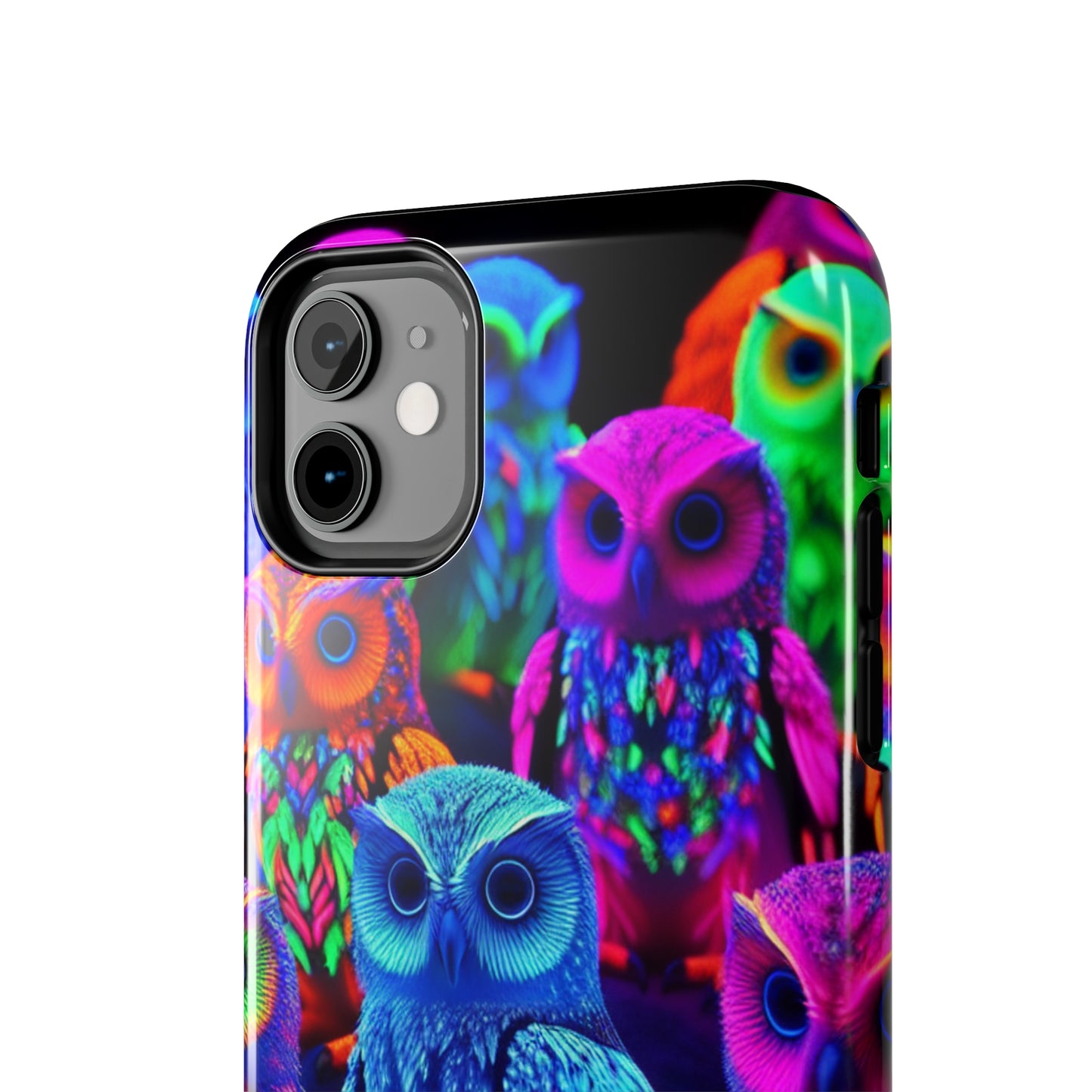 Neon Nocturne. NEON Owls Tough Phone Case