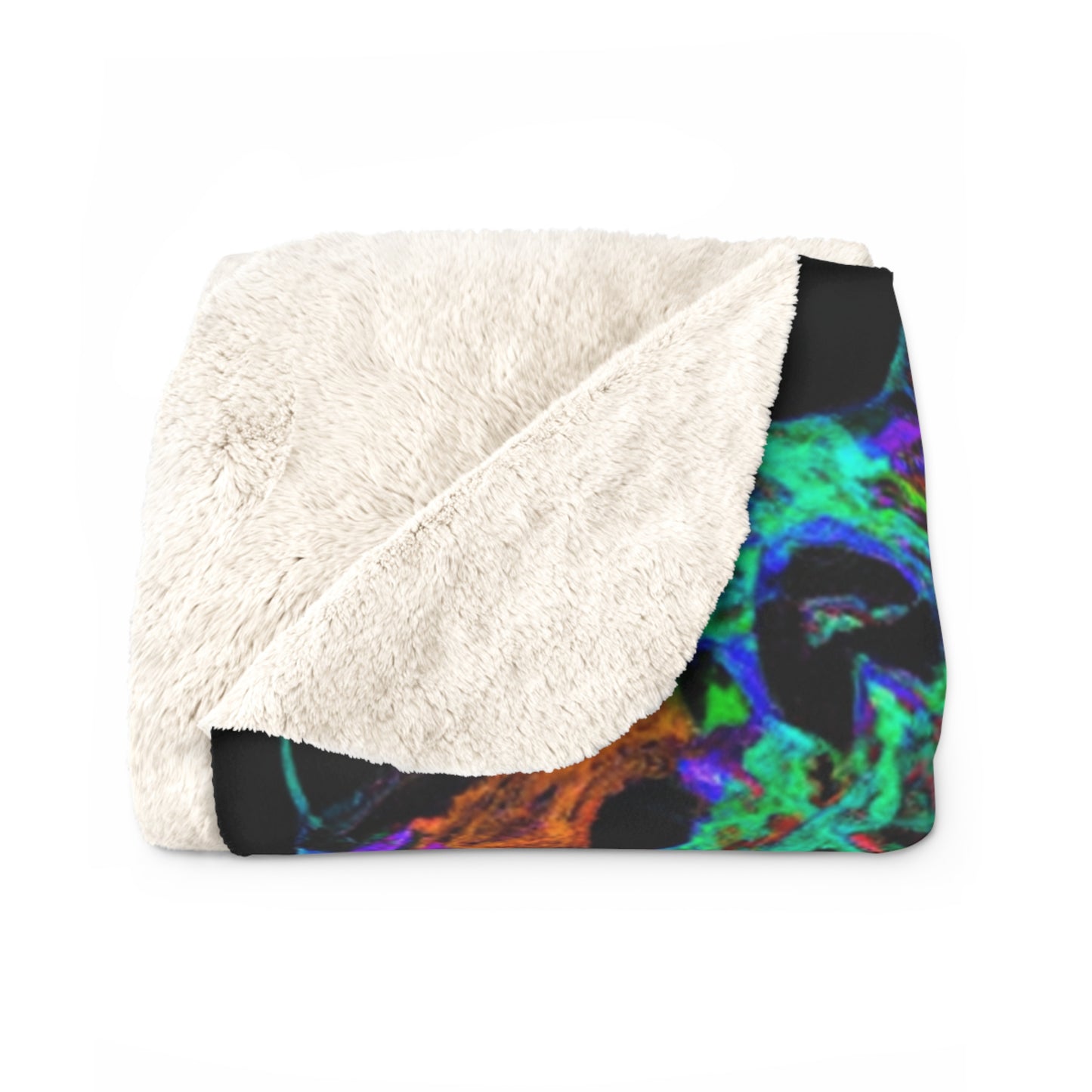 DaVinci Luther - Trippy Infinity Patterns Sherpa Blanket