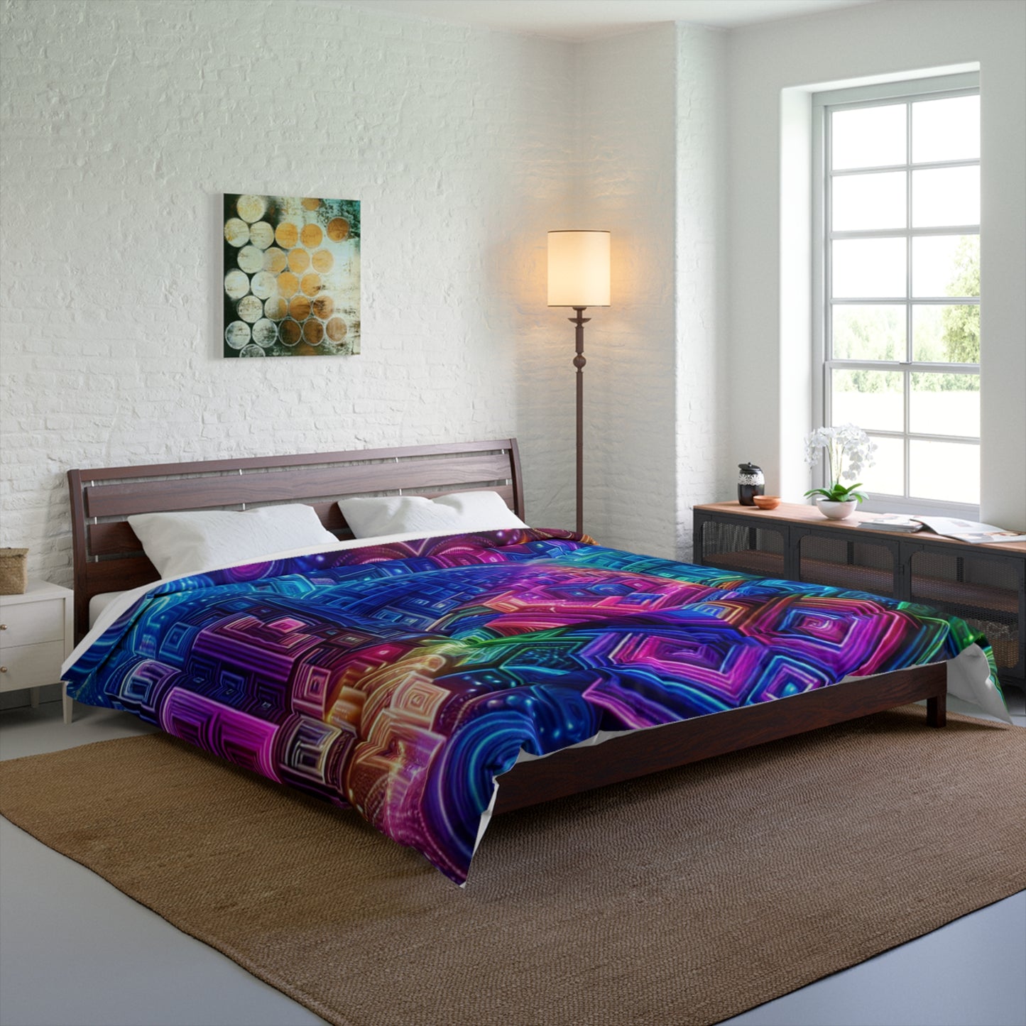 Aurora Flarezoom. Trippy Infinity Patterns Comforter Blanket