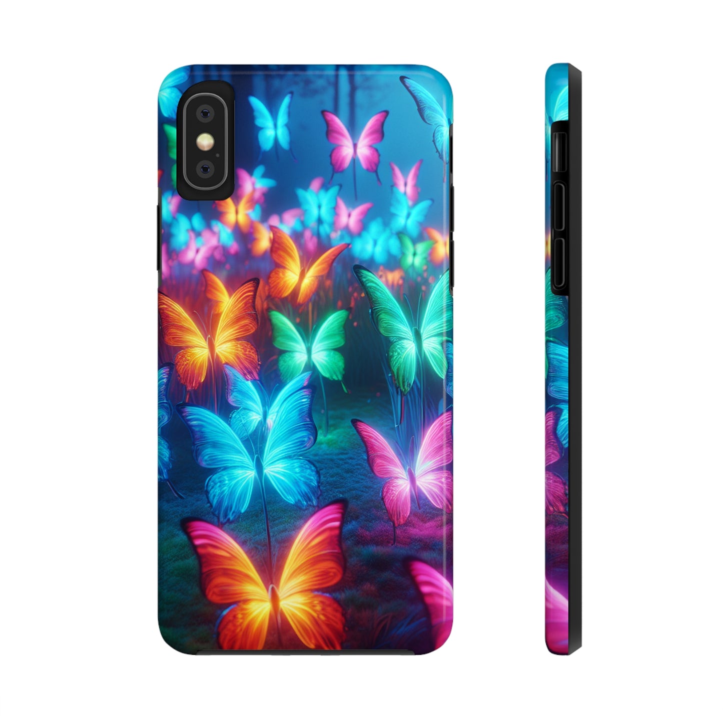 Neon Whispers. NEON Butterflies Tough Phone Case