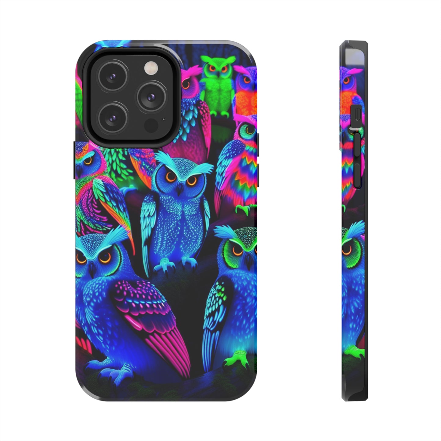 Neon Luminance Owls NEON Owls Tough Phone Case