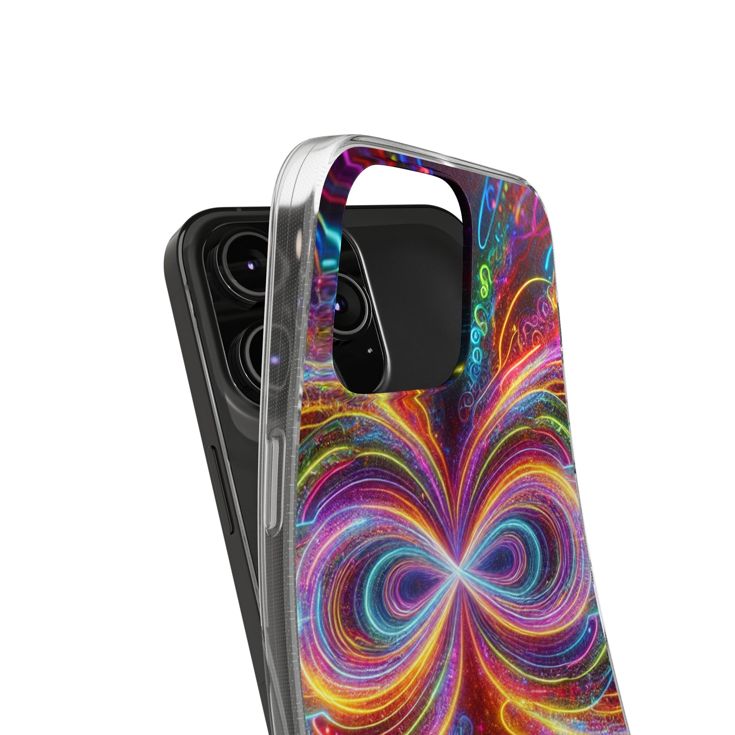 Neon Infinity Vortex Infinity Patterns Art Polycarbonate Phone Case