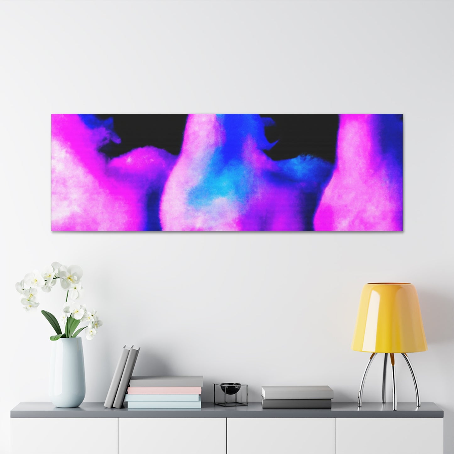 Neon Unicorn Party. NEON Unicorns Art Canvas
