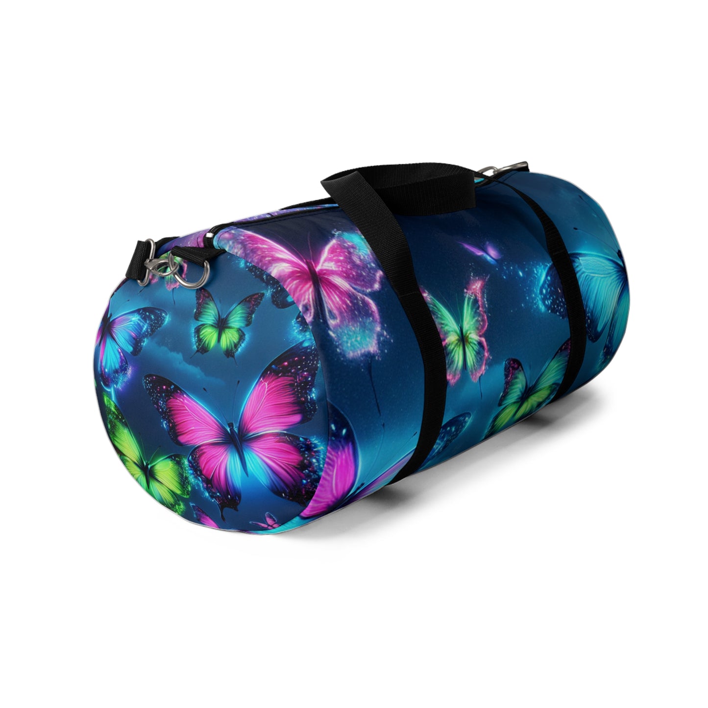 "Butterfly Nebula" - Neon Butterflies Duffle Bag