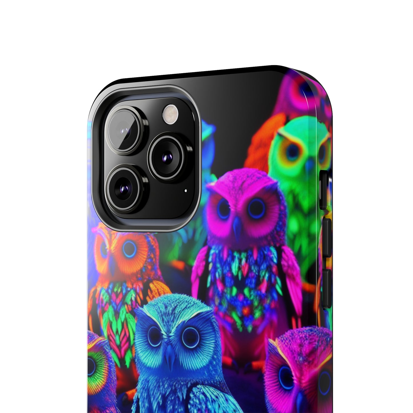Neon Nocturne. NEON Owls Tough Phone Case