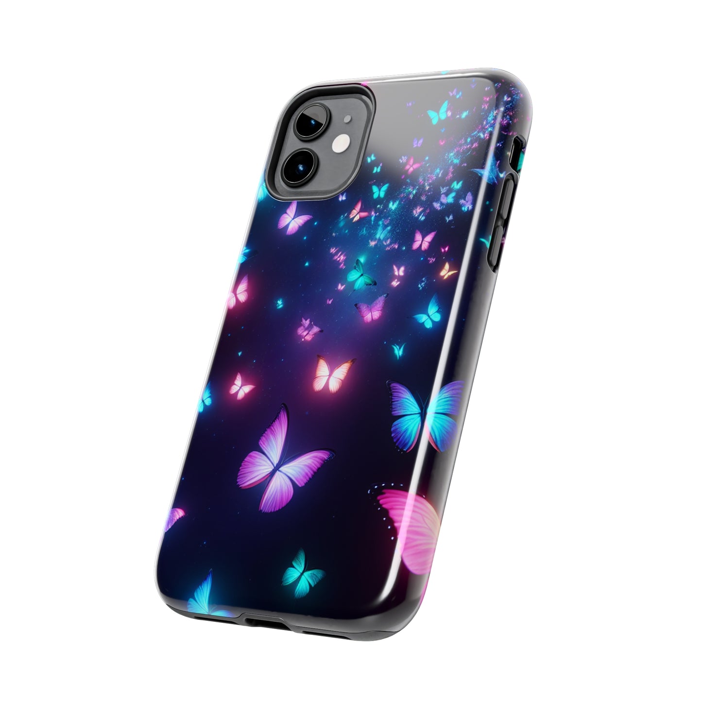 'The Illuminated Flutterflies' NEON Butterflies Tough Phone Case
