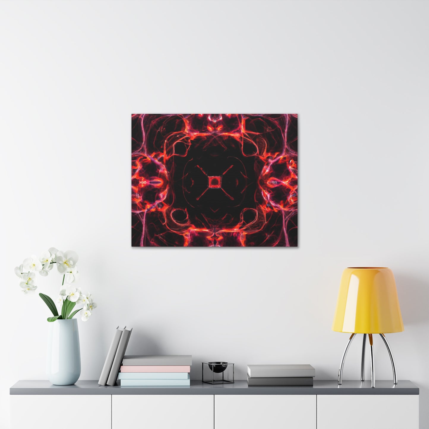 "Unlimited Neon Dreams" Trippy Infinity Patterns Art Canvas