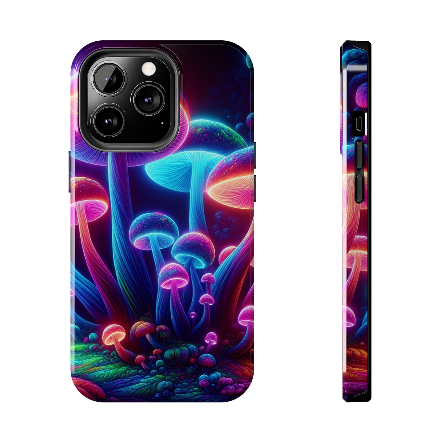 Neon Psychedelic Pupal Art NEON Unicorns Tough Phone Case Iphone 7 8 9 10 11 12 13 14 Pro Max Mini Plus XR XS SE