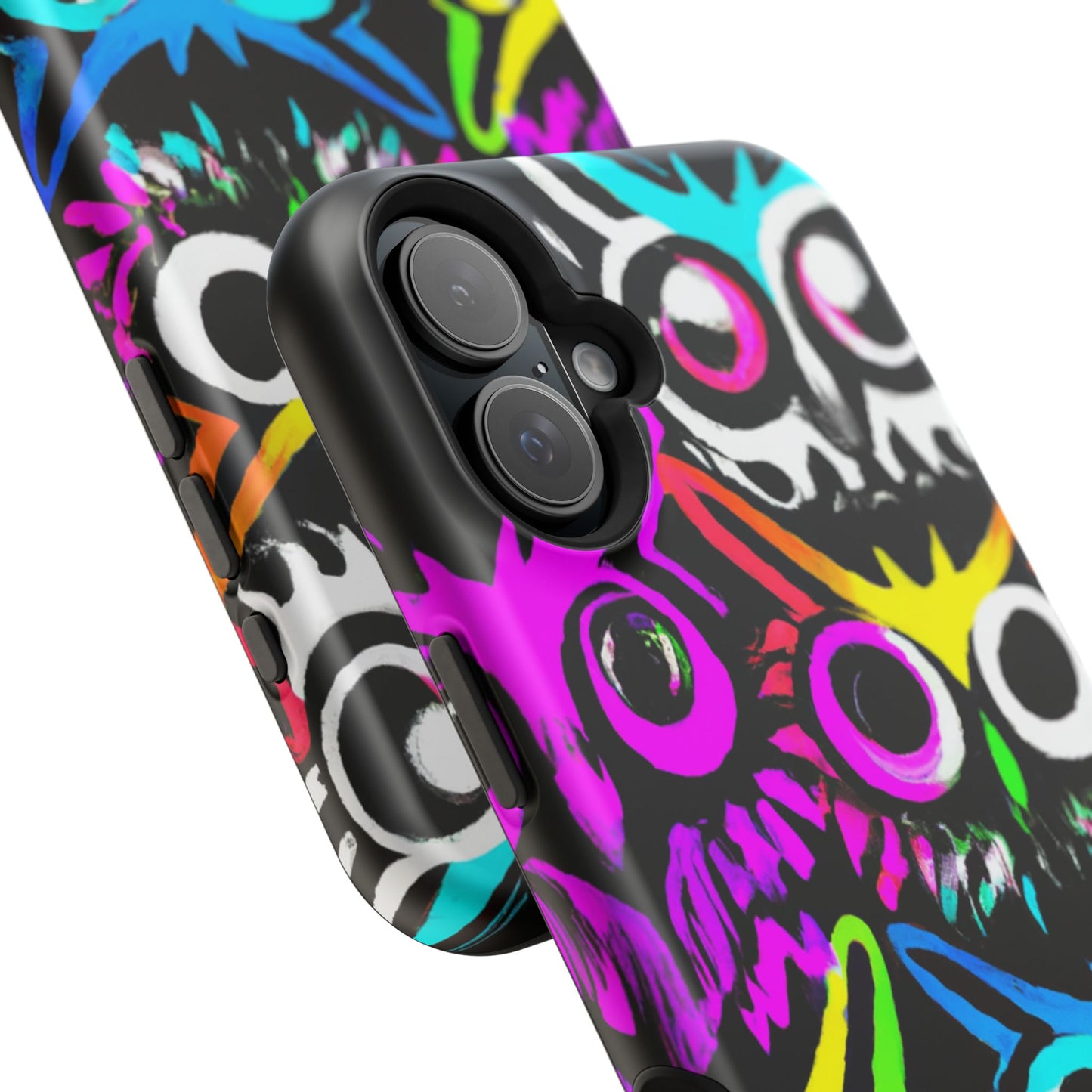 TDB iPhone Magnetic Tough Case - Psychedelic Rave Owl Design