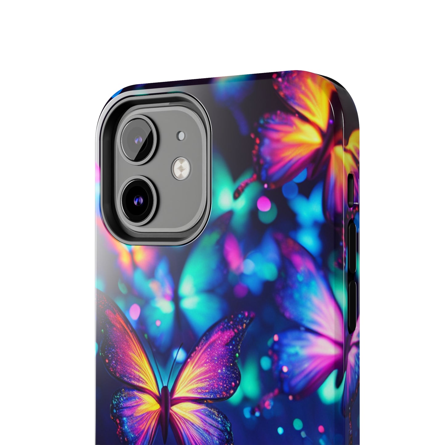 Neon Flutterings. NEON Butterflies Tough Phone Case Iphone 6 7 8 9 10 11 12 13 14 SE X XR XS Pro Max Mini Plus