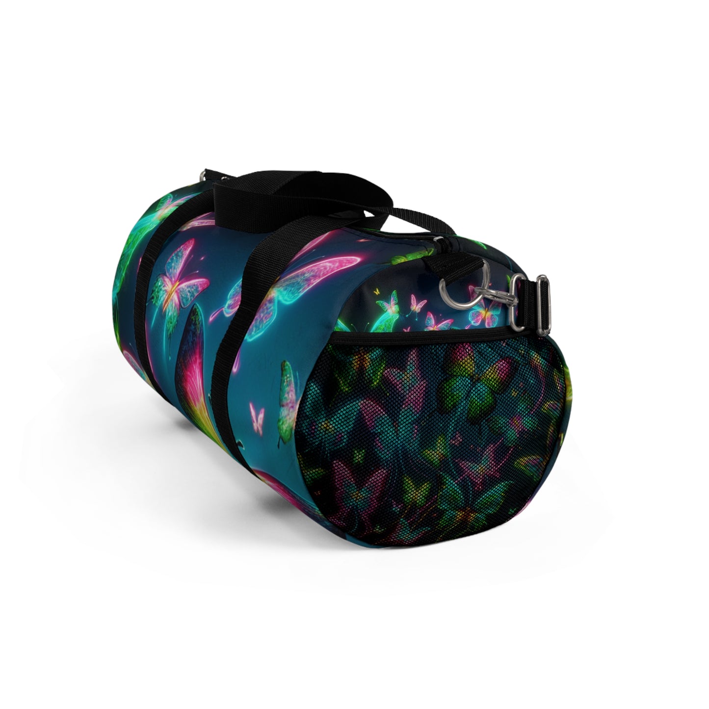 "Rainbow of Light" - Neon Butterflies Duffle Bag