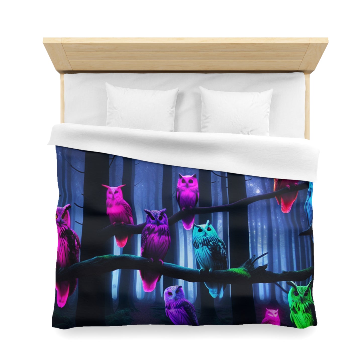 Gianni di Firenze - NEON Owls Microfiber Duvet Cover
