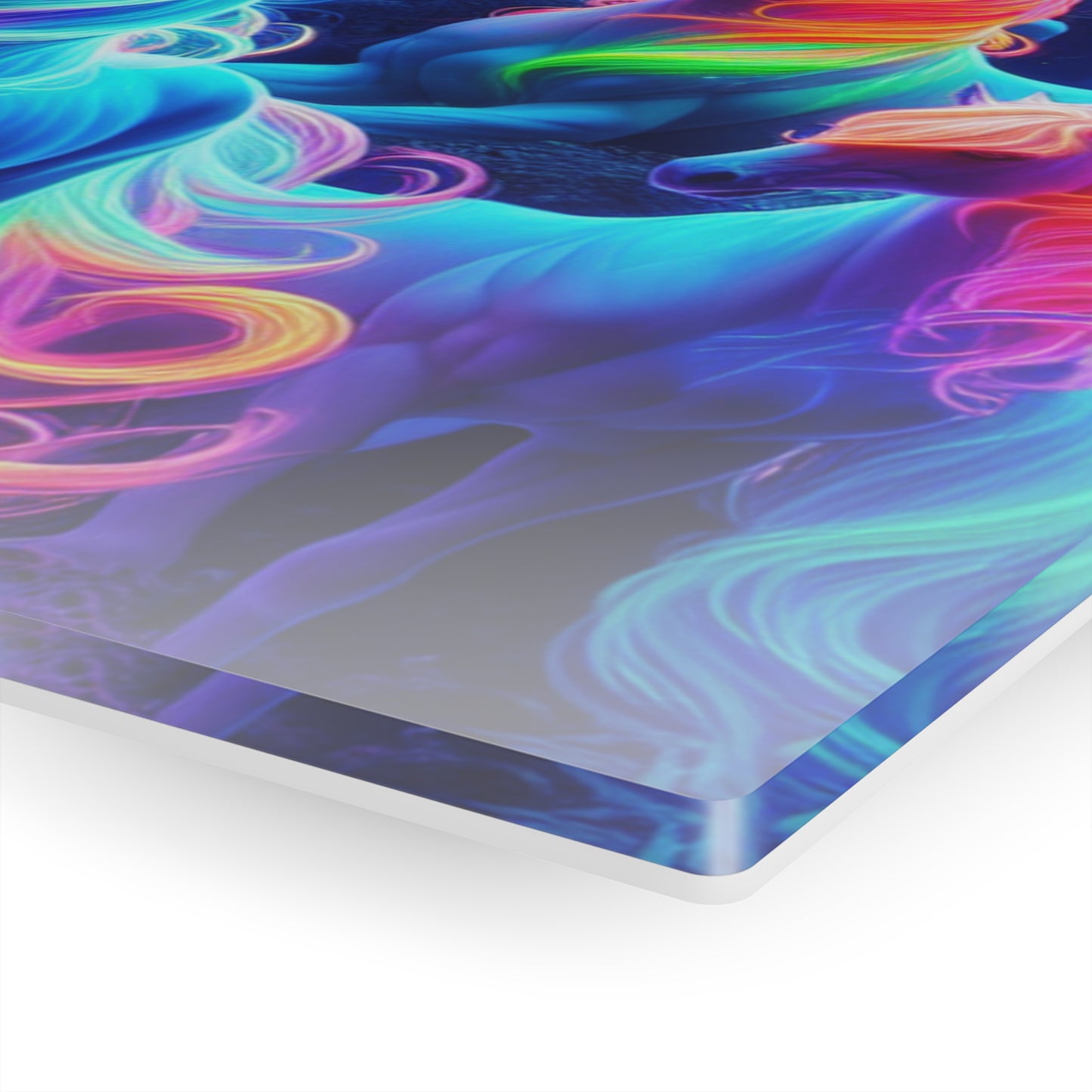 'Rainbow Mystique' NEON Unocrons Art 1/4" Glossy Acrylic Art