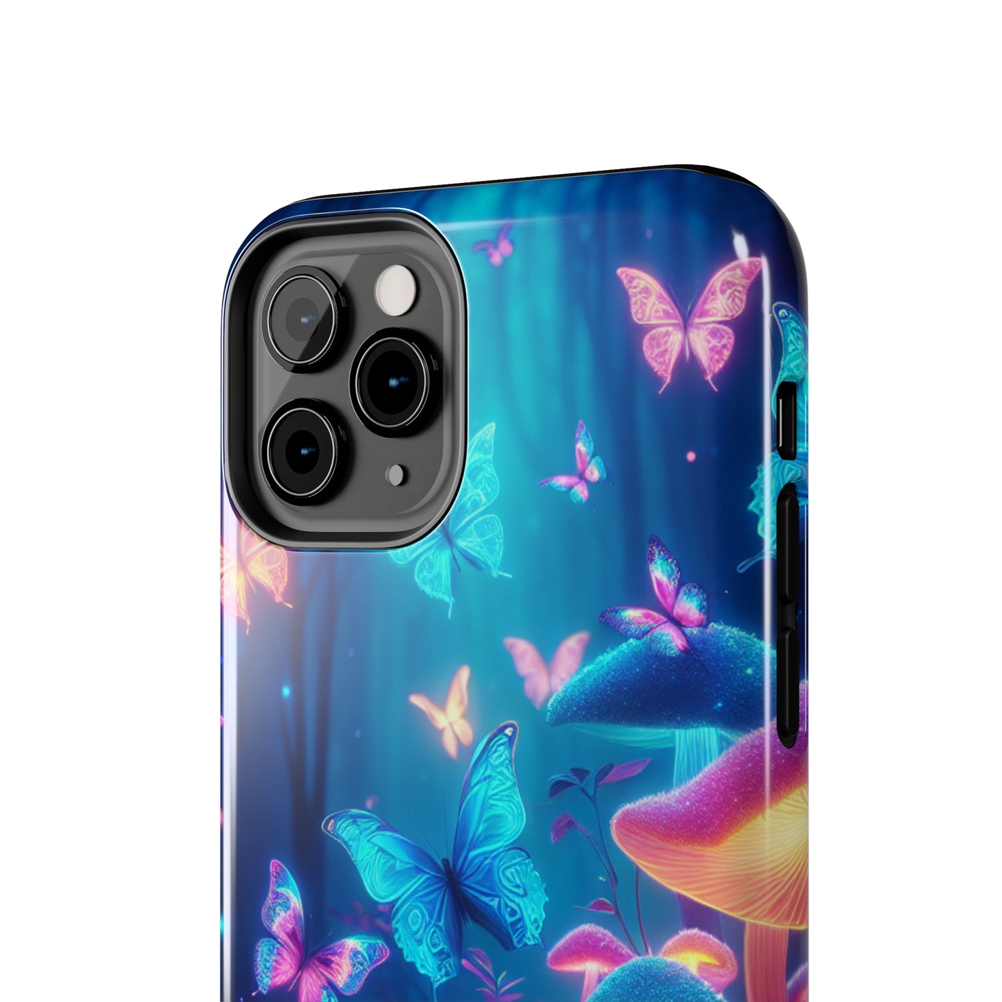 Luminous Jewels in the Forest. Mushrooms & Butterflies Tough Phone Case
