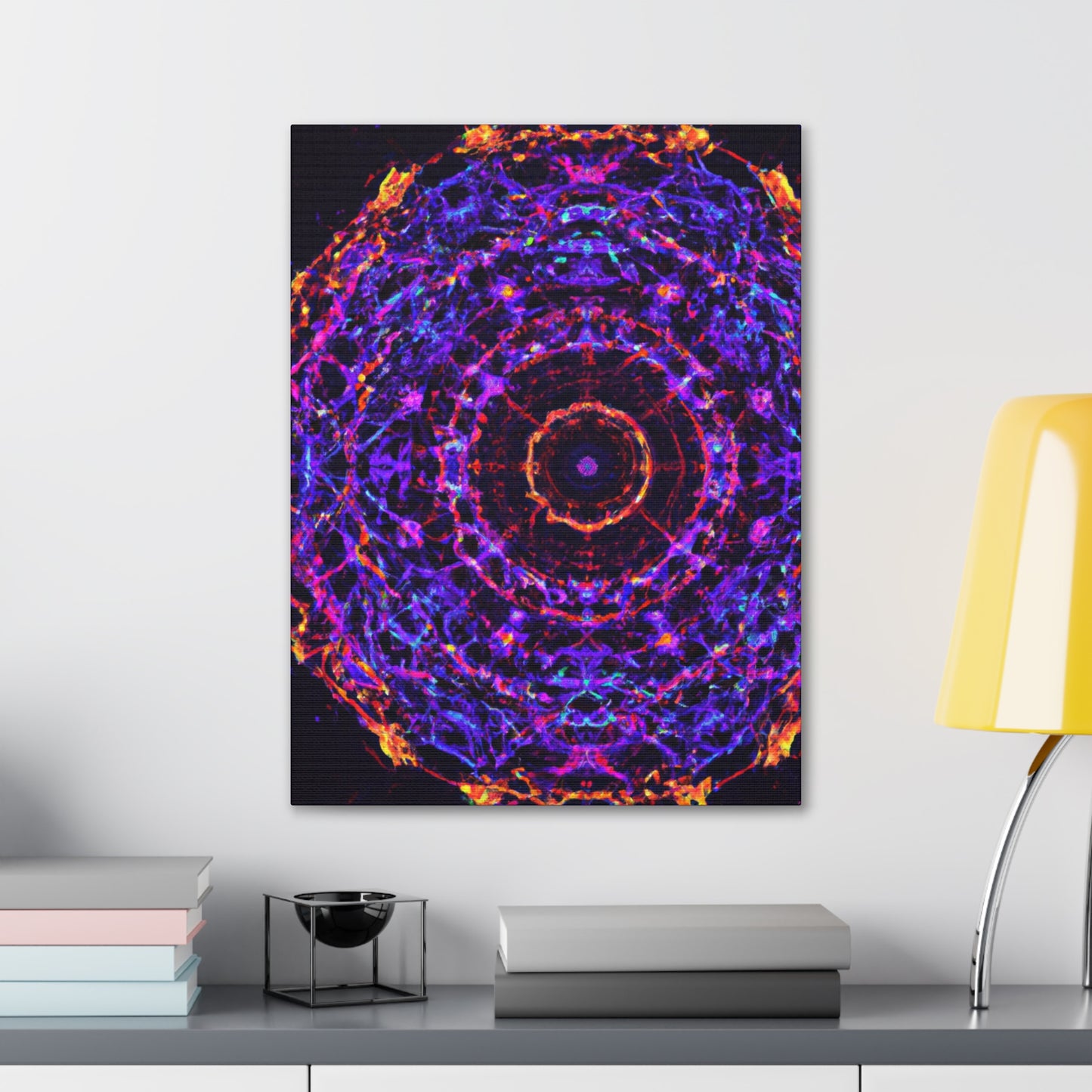 Cosmic Psychedelic Universe. Trippy Infinity Patterns Art Canvas