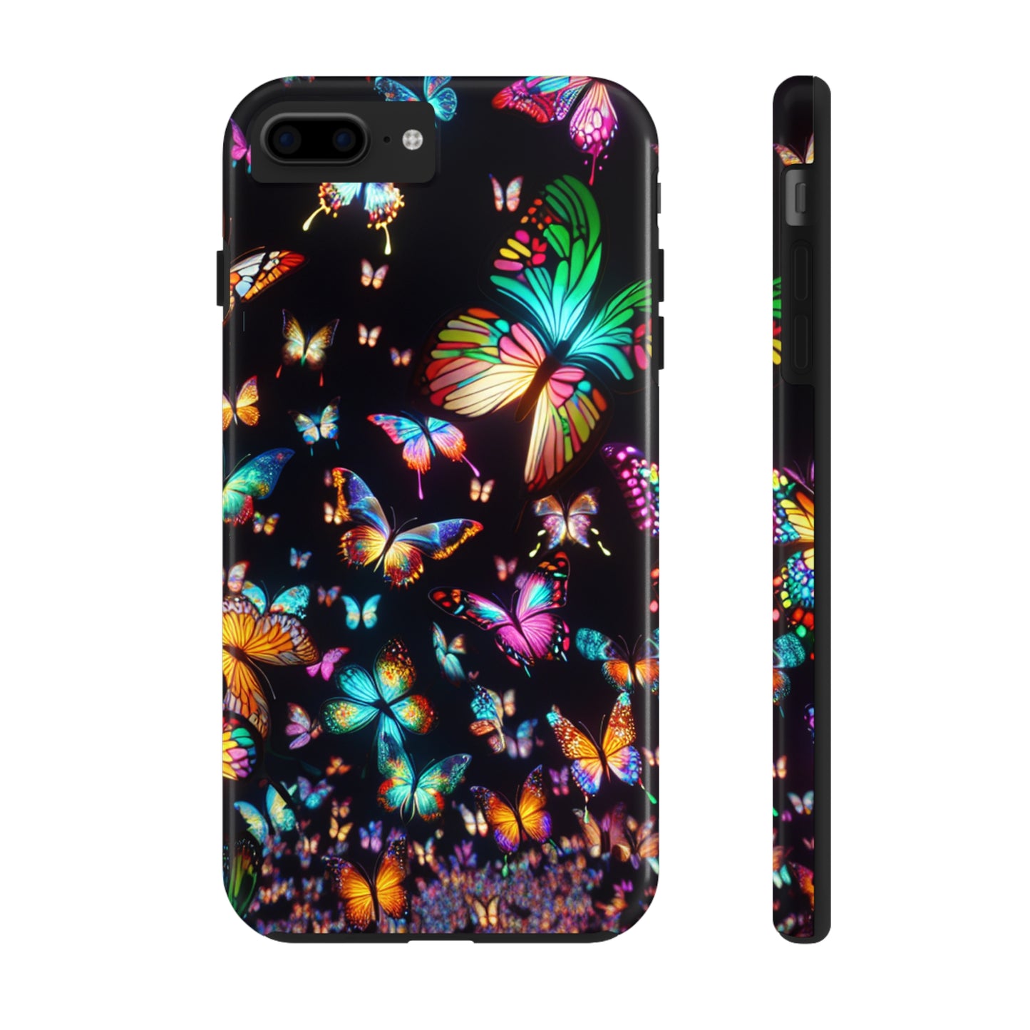 Neon Butterflies Dance NEON Butterflies Tough Phone Case Iphone 6 7 8 9 10 11 12 13 14 SE X XR XS Pro Max Mini Plus