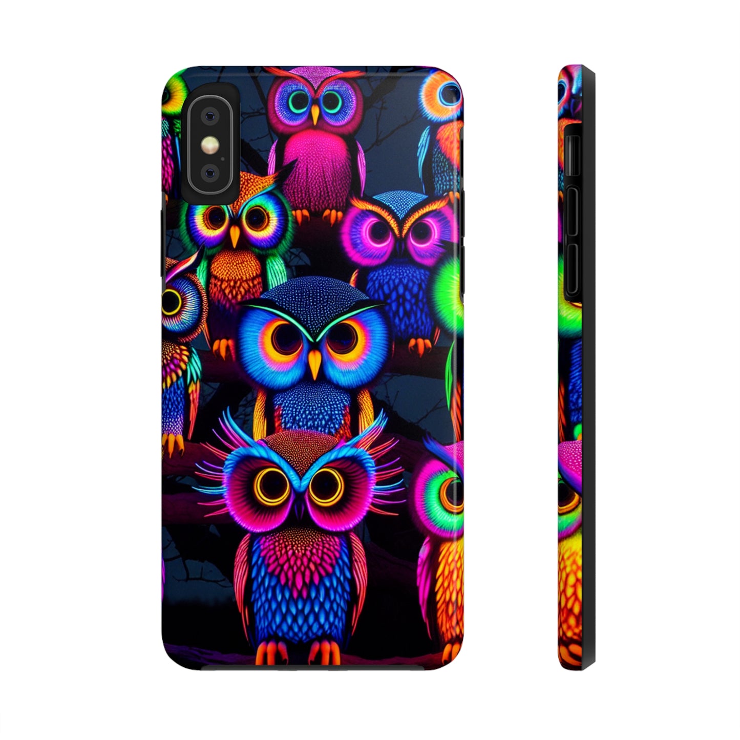 Neon Gloowls. NEON Owls Tough Phone Case