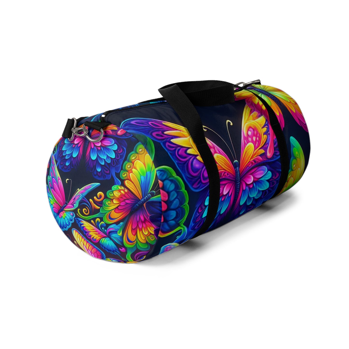 "Butterfly Lights" - Neon Butterflies Duffle Bag