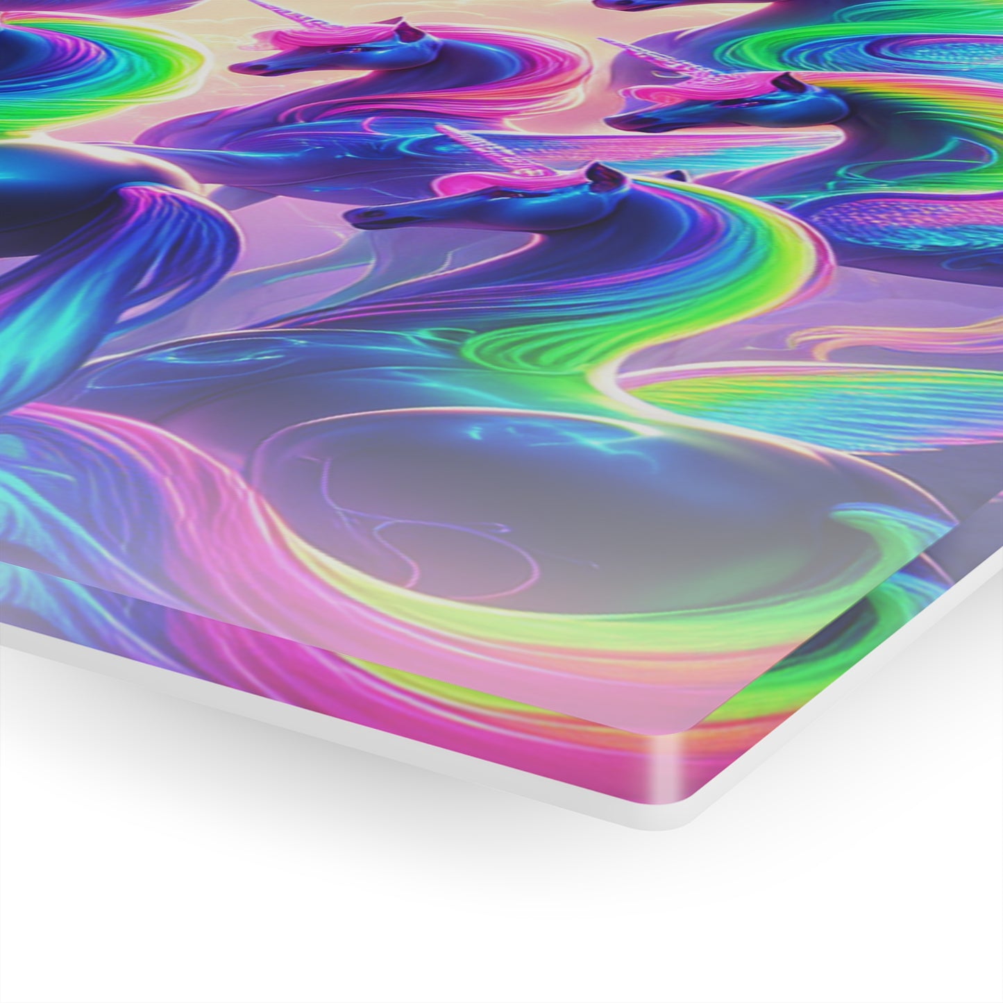 Neon Unicorns Dreamscape NEON Unocrons Art 1/4" Glossy Acrylic Art
