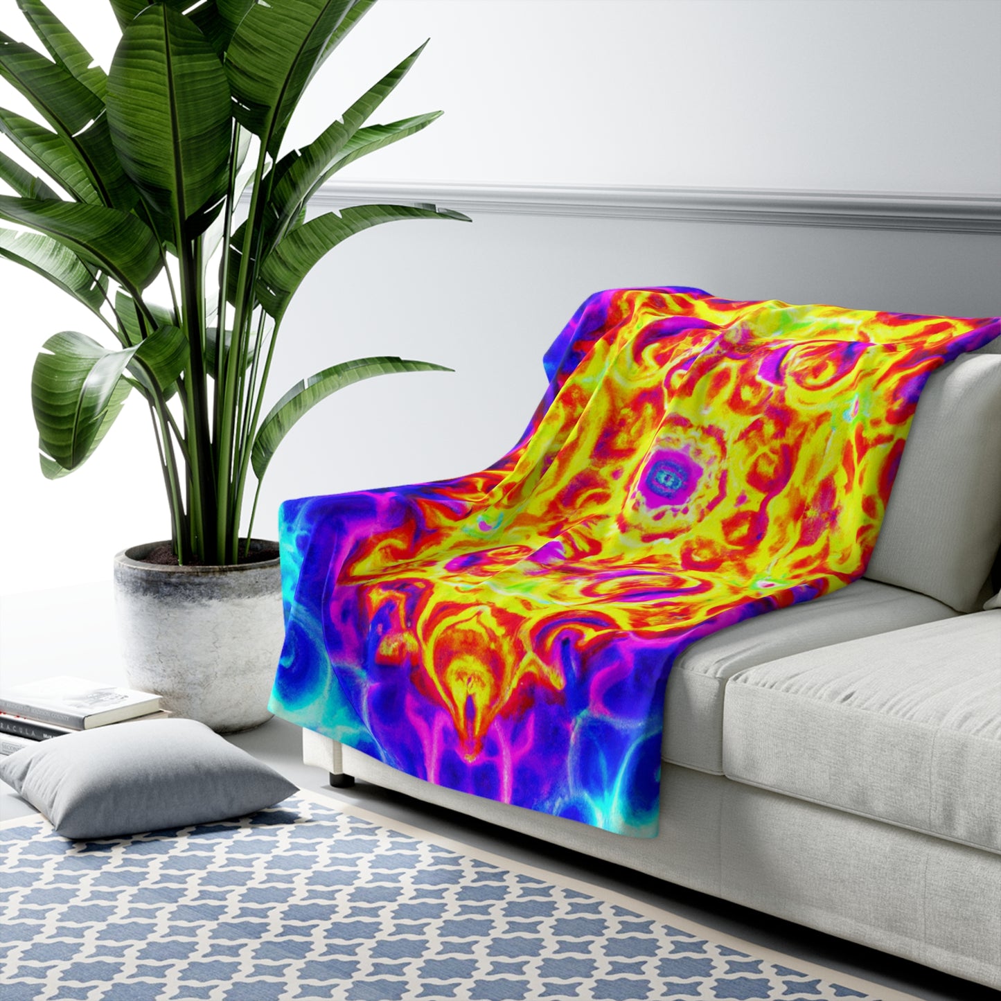 Nicolo di Giovanni - Trippy Infinity Patterns Sherpa Blanket