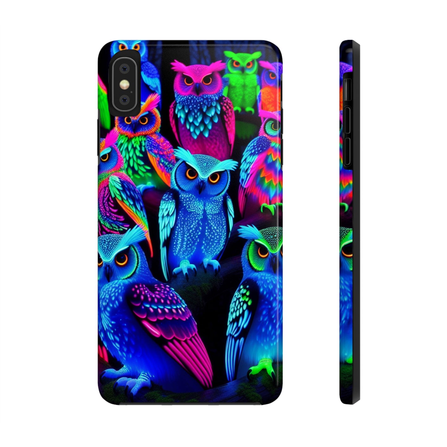 Neon Luminance Owls NEON Owls Tough Phone Case