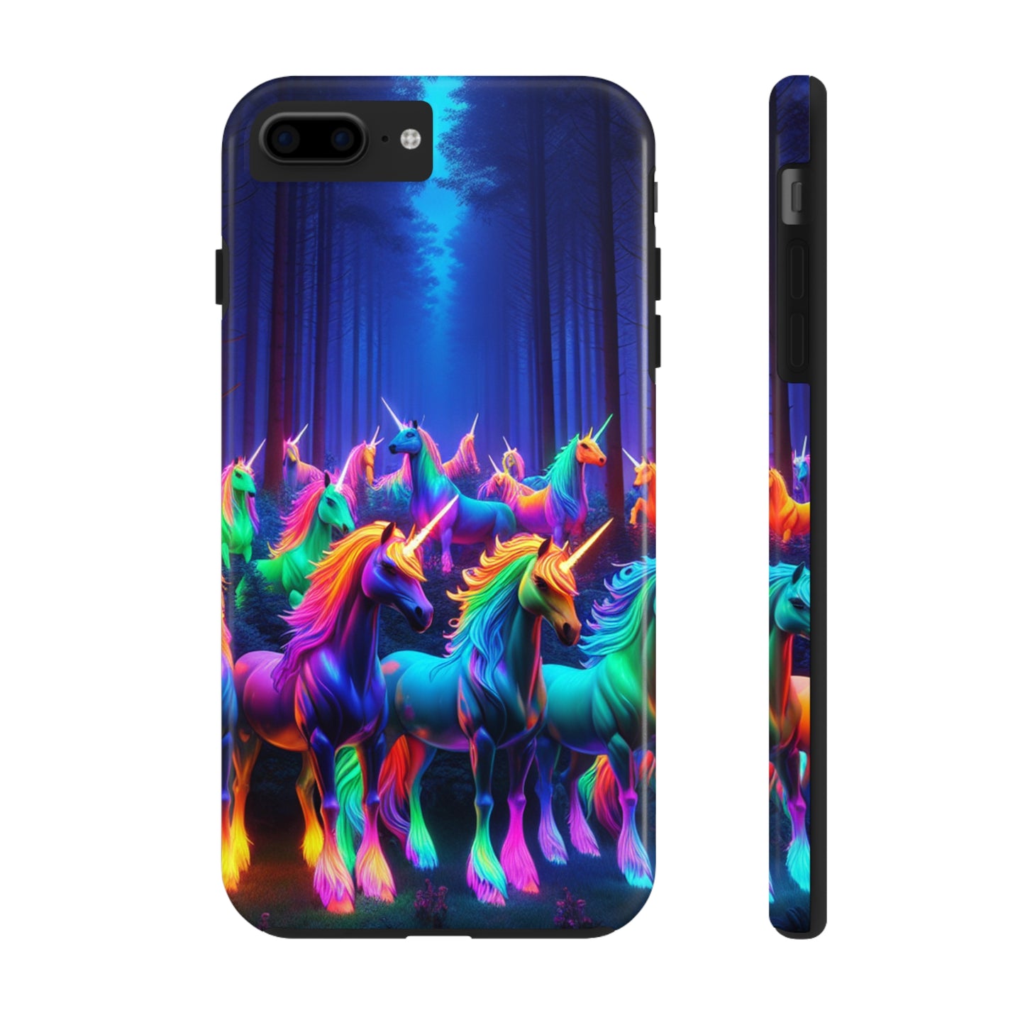 Vivid Unicorn Pack NEON Unicorns Tough Phone Case Iphone 7 8 9 10 11 12 13 14 Pro Max Mini Plus XR XS SE