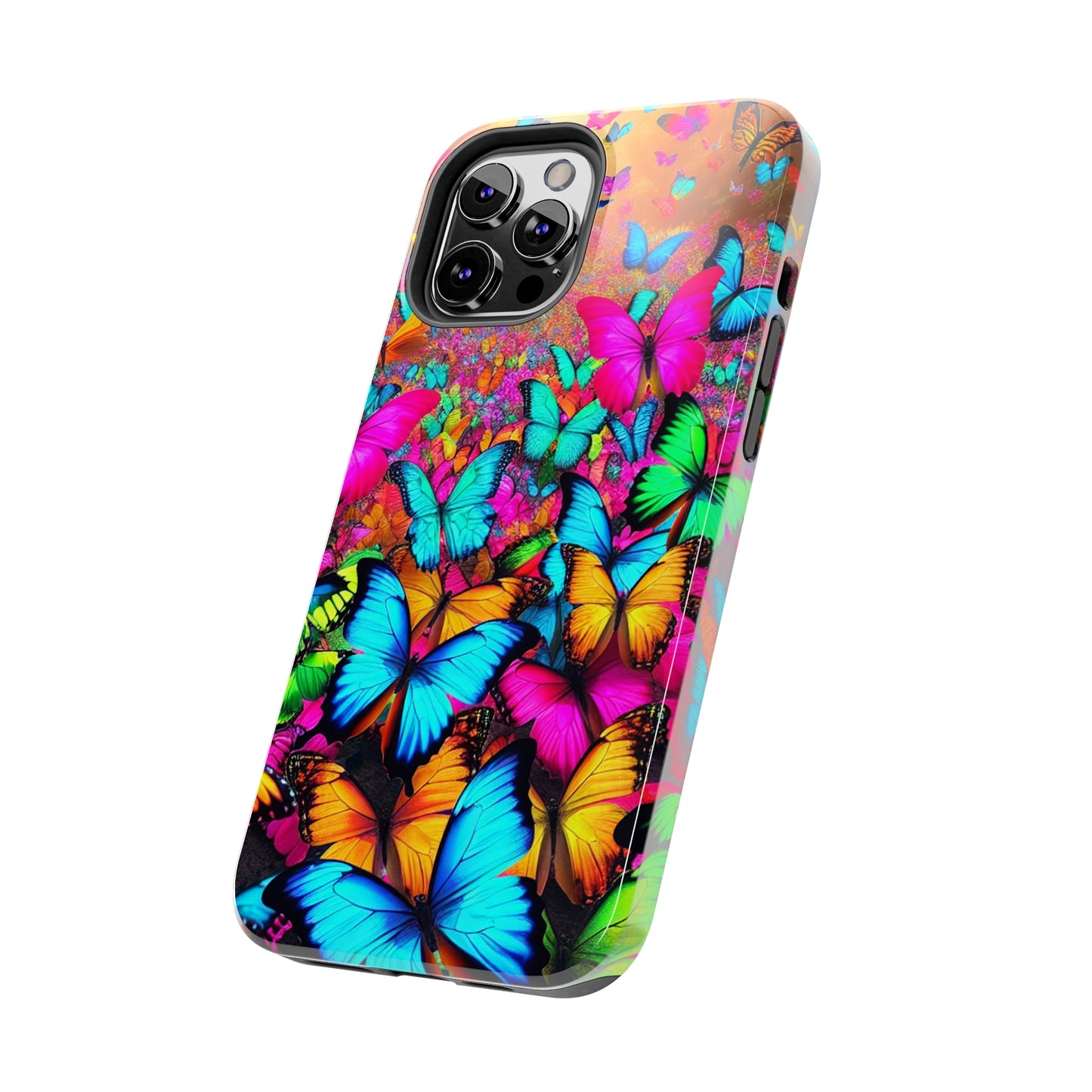 "Neonardie's Dreamscape" NEON Butterflies Tough Phone Case