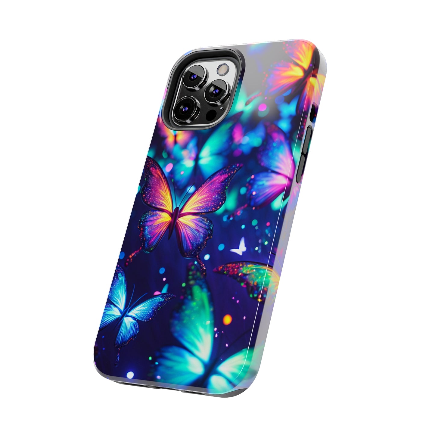 Neon Flutterings. NEON Butterflies Tough Phone Case Iphone 6 7 8 9 10 11 12 13 14 SE X XR XS Pro Max Mini Plus