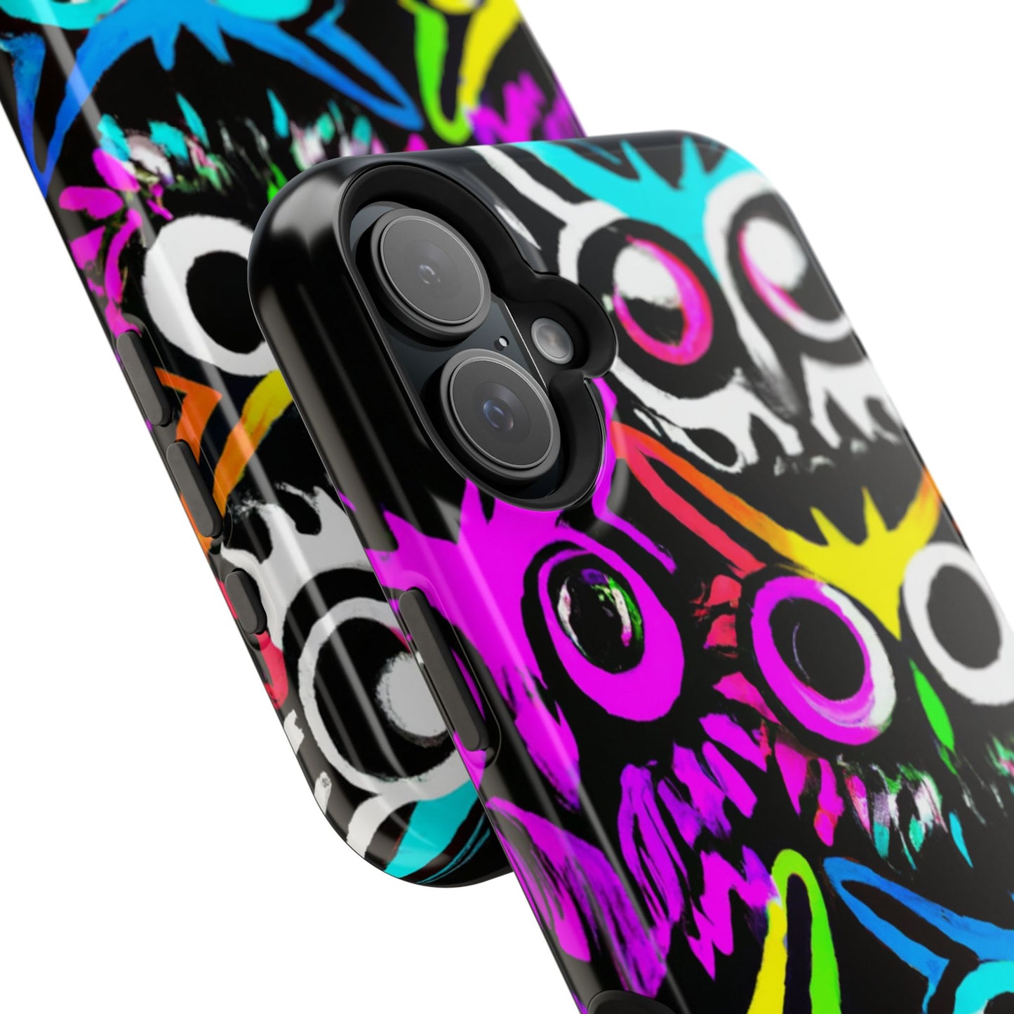 TDB iPhone Magnetic Tough Case - Psychedelic Rave Owl Design