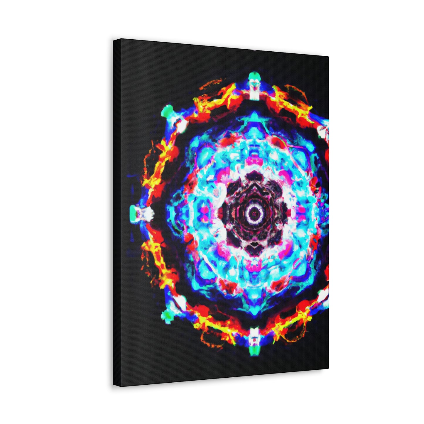Vivid Vortex Immersion Trippy Infinity Patterns Art Canvas