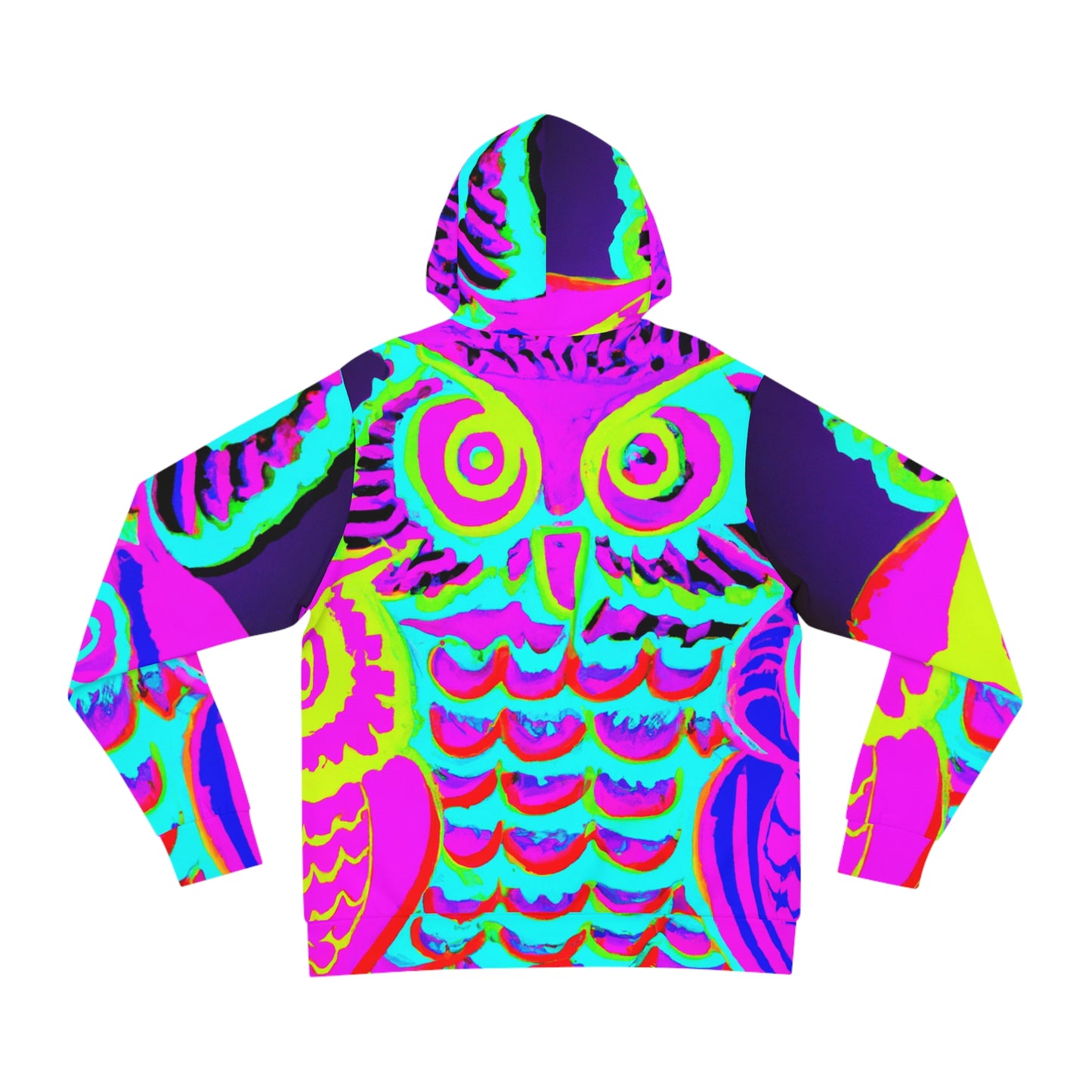 Vividly Neon Nocturnal Parley - NEON Owls AOP Hoodie