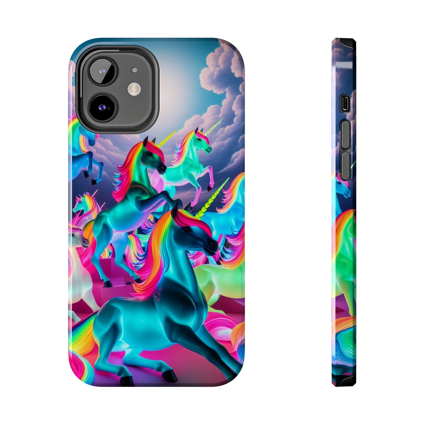 "Neon Fantasy" NEON Unicorns Tough Phone Case