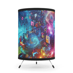 Giovanni da San remo - Trippy Infity Patterns Art Tripod Lamp