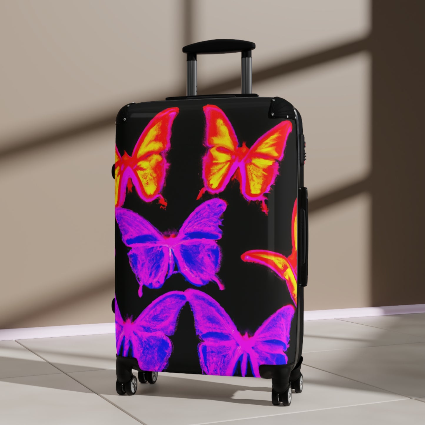 Neon Flutterby Session. - Neon Butterflies Suitcase