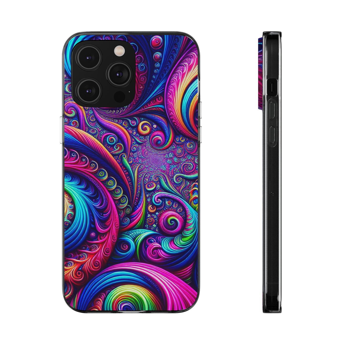"VibranTrip Neonfinity" Infinity Patterns Art Polycarbonate Phone Case