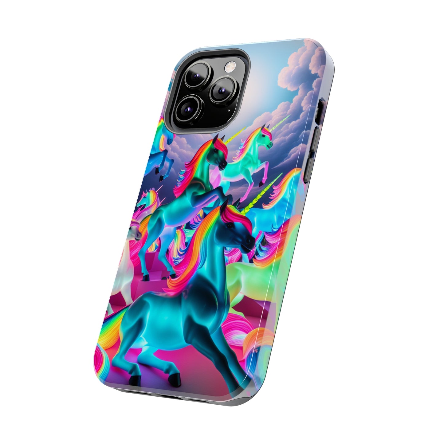 "Neon Fantasy" NEON Unicorns Tough Phone Case