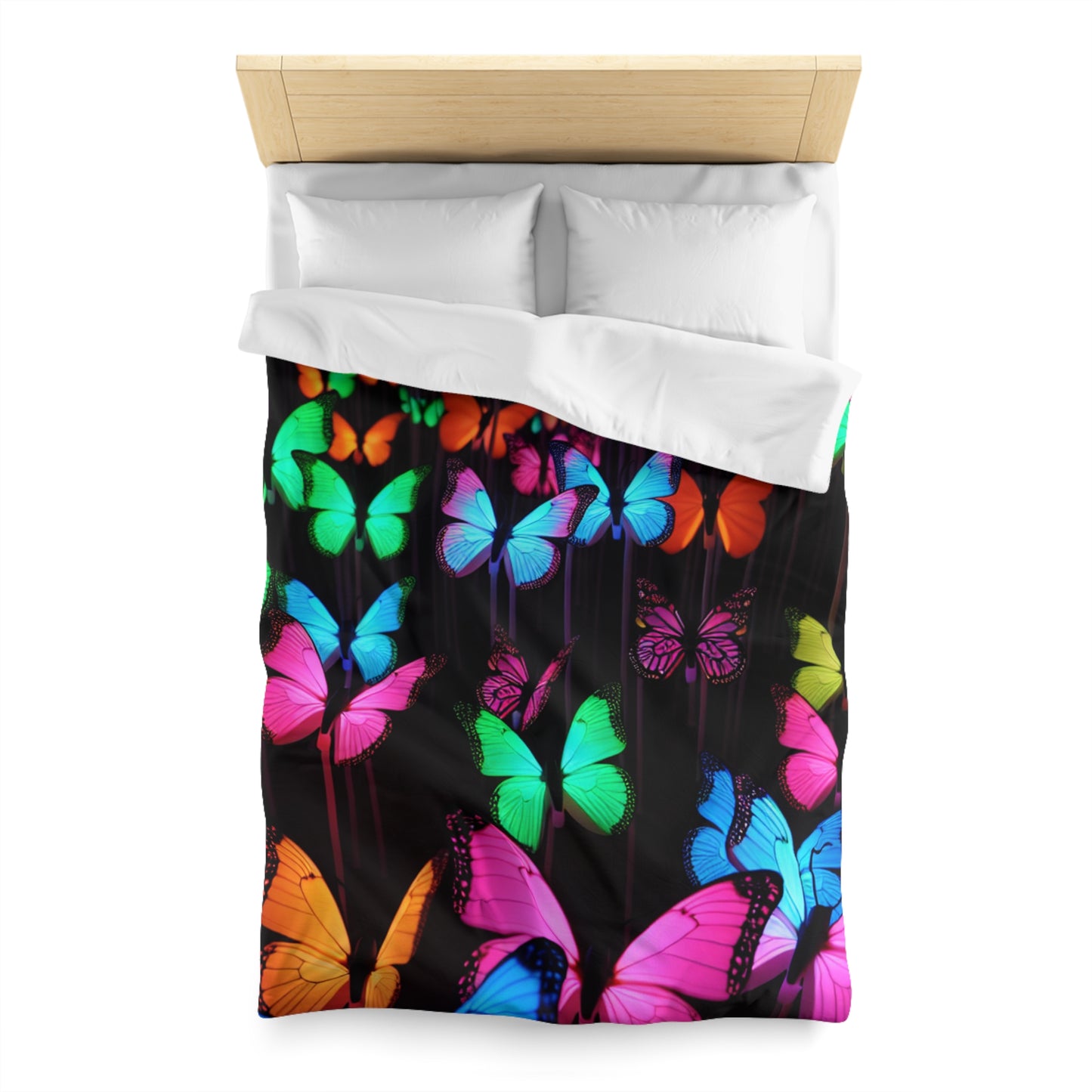 Giorgio da Padova - NEON Butterflies Microfiber Duvet Cover