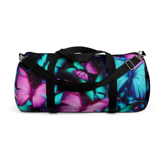 "Butterfly Bouquet" - Neon Butterflies Duffle Bag