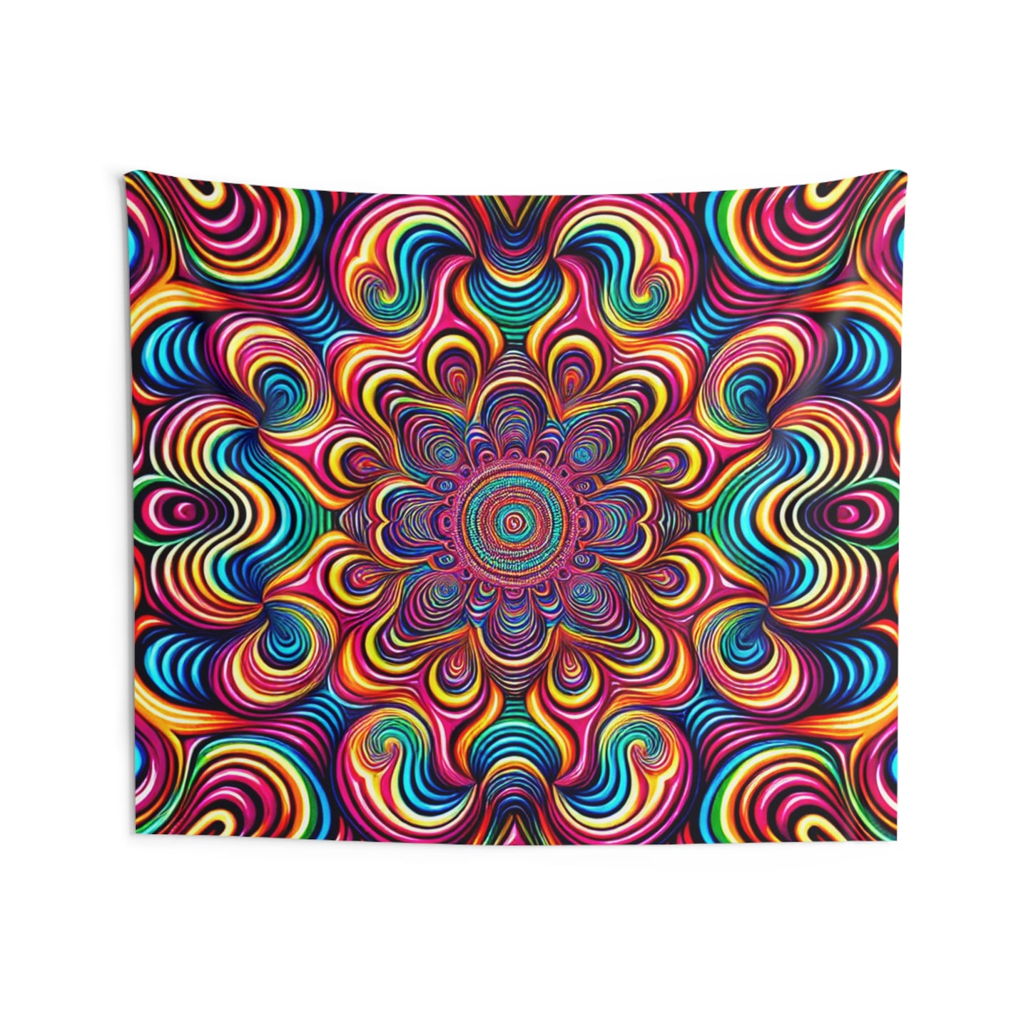 Cosmic Kaleidoscope. Infinity Patterns Art Tapestry