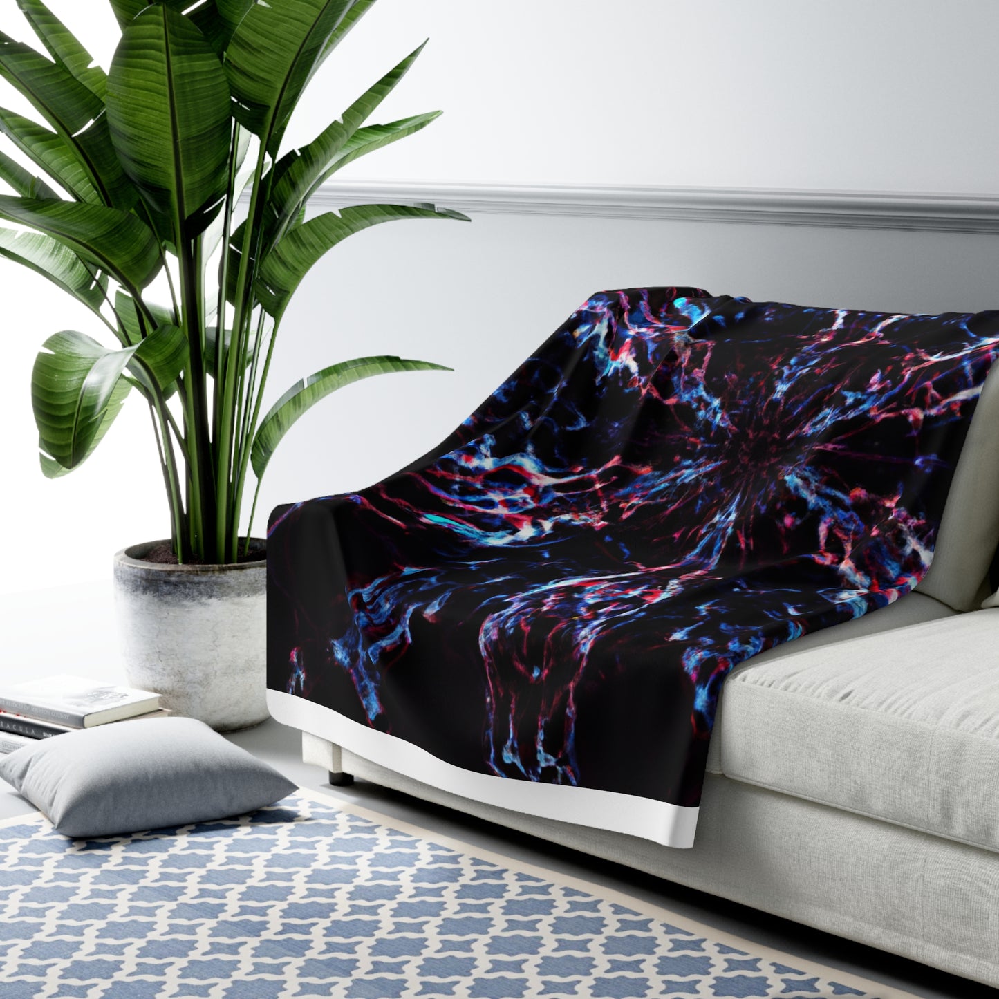 Giovanni Verducci - Trippy Infinity Patterns Sherpa Blanket