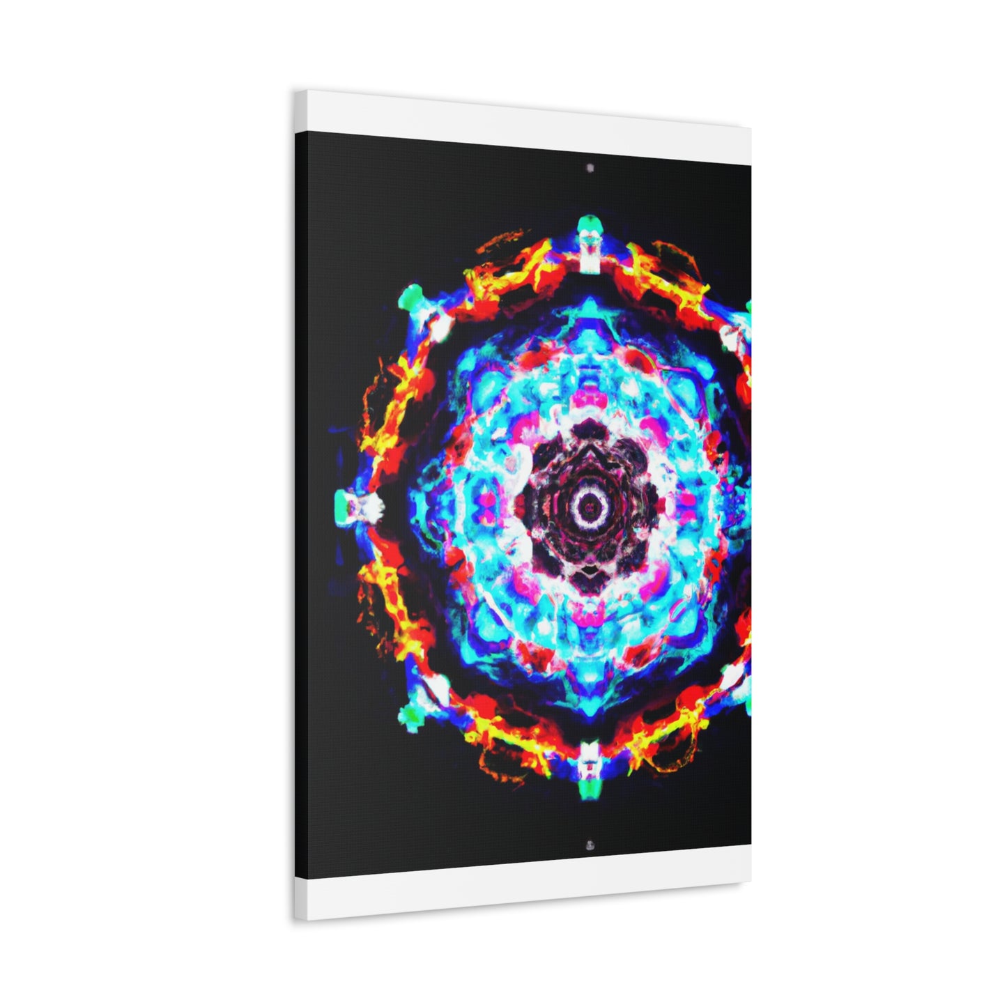 Vivid Vortex Immersion Trippy Infinity Patterns Art Canvas