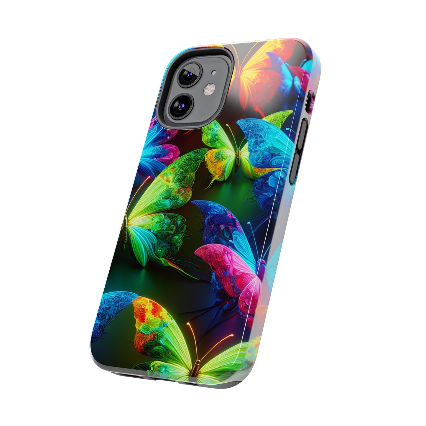 Neon Nectar Flutter. NEON Butterflies Tough Phone Case