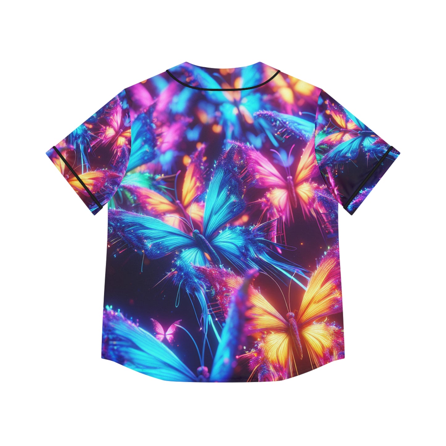 Neon Flight Fantasia Neon Butterflies Womans Jersey