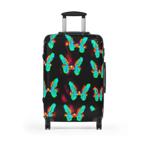 Electric Rainbow Butterflies. - Neon Butterflies Suitcase