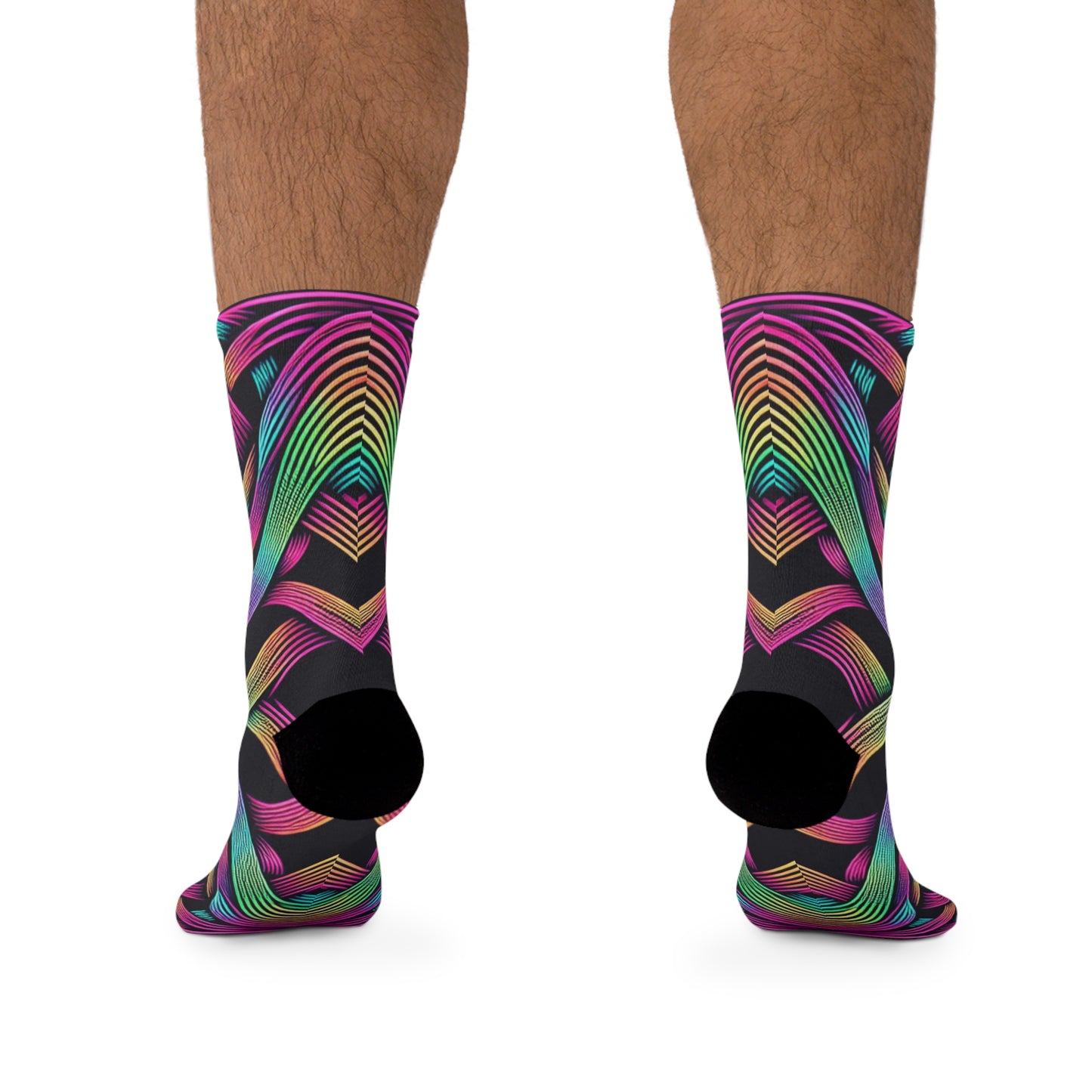 TDB Hypno-Nebulous Vortex. Trippy Recycled Poly Socks