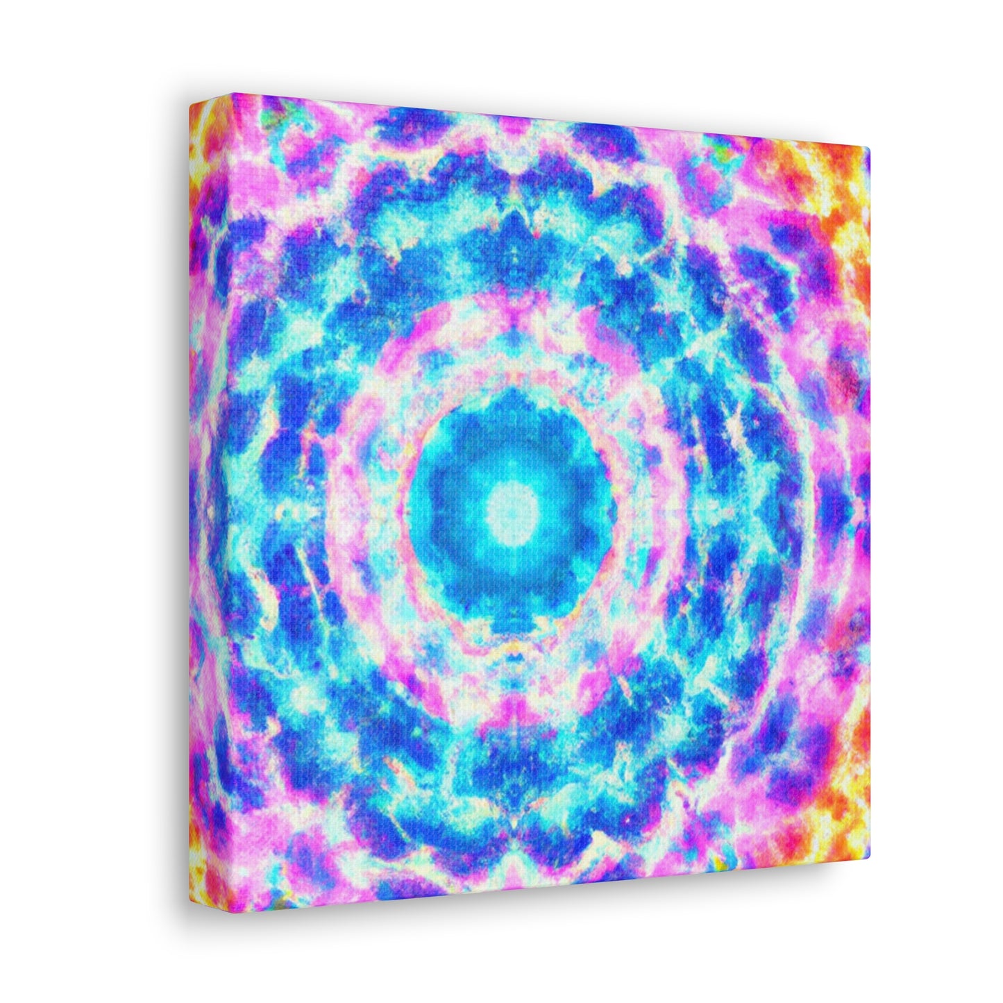 Vivid Cosmic Lightsphere Trippy Infinity Patterns Art Canvas