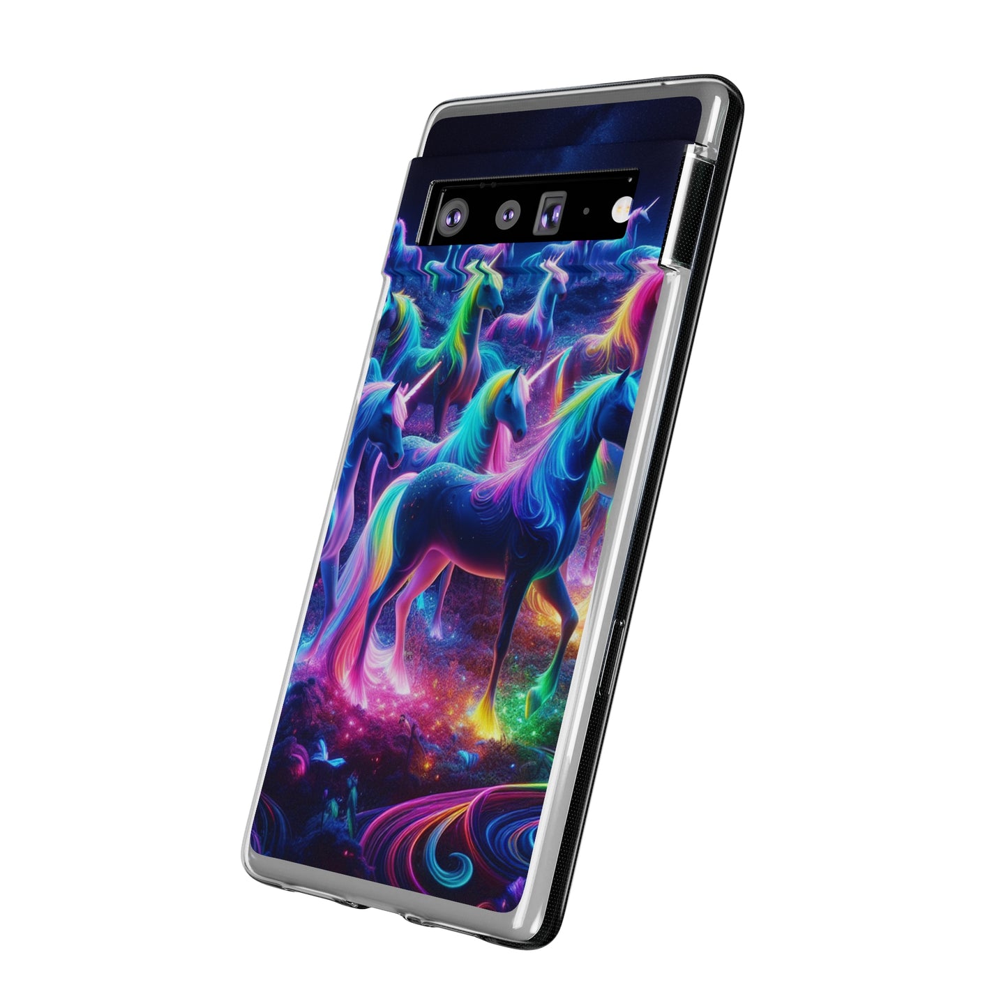 Neon Unicorn Spectacle. NEON Unicorns Art Polycarbonate Phone Case Samsung Galaxy s21 s22 Google Pixel 6 Iphone 11 12 13 14 Pro Max Mini Plus