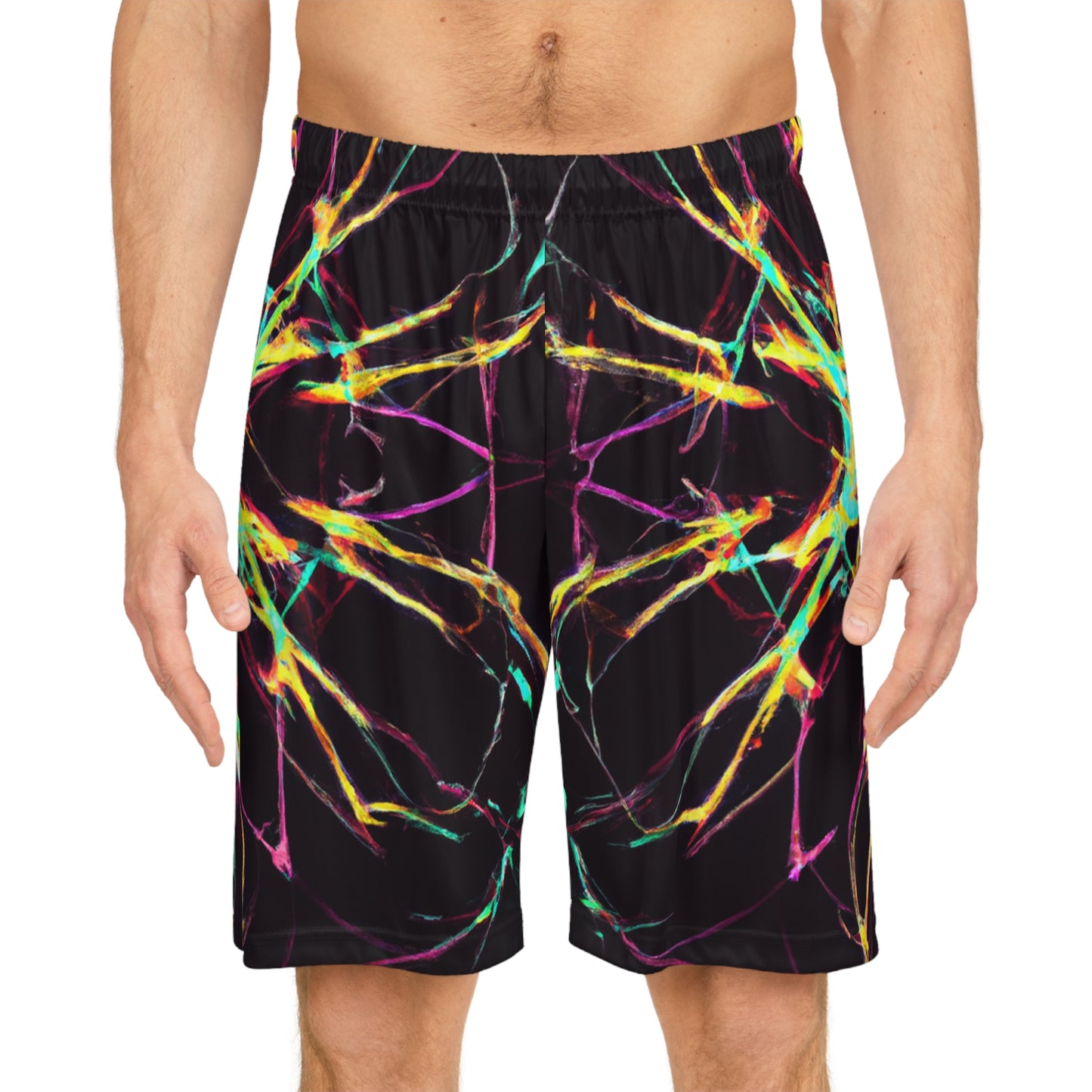 Giovanni da Tintoretto - Trippy Infinity Patterns Rave Shorts