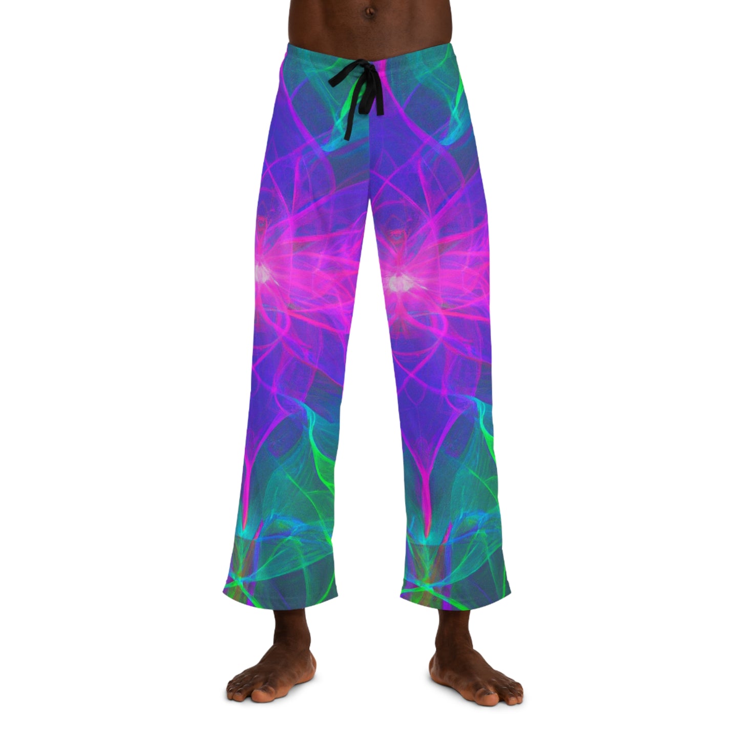 TDB Infinite Neon Splattertopia Trippy Infinity Patterns Mens Pajama Pants